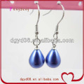 Fashion blue tear drop pearl earring wholesale